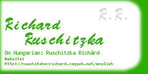richard ruschitzka business card